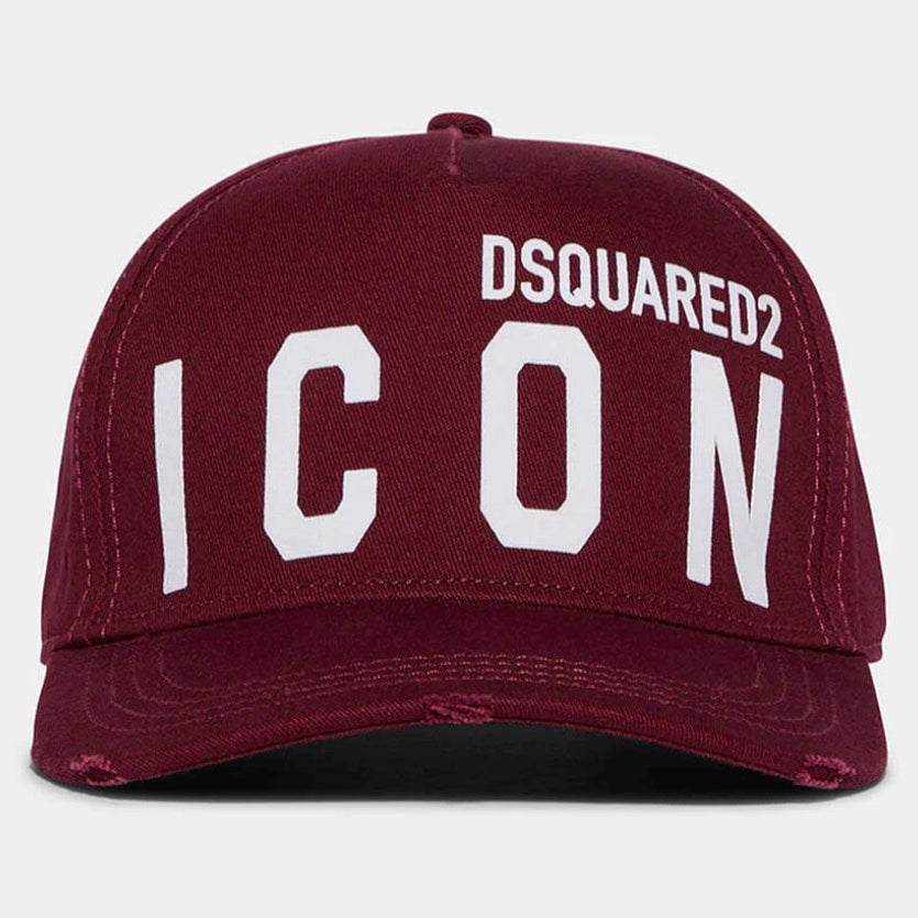 Be ICON Baseball Cap Bordeaux+Bianco