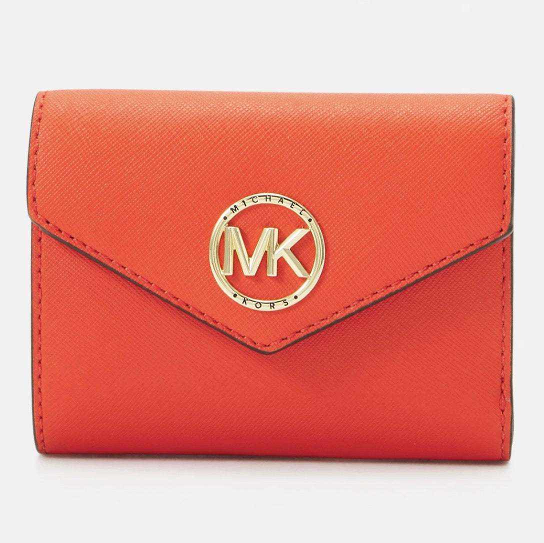 Carmen Medium Leather Tri-Fold Wallet Optic Og