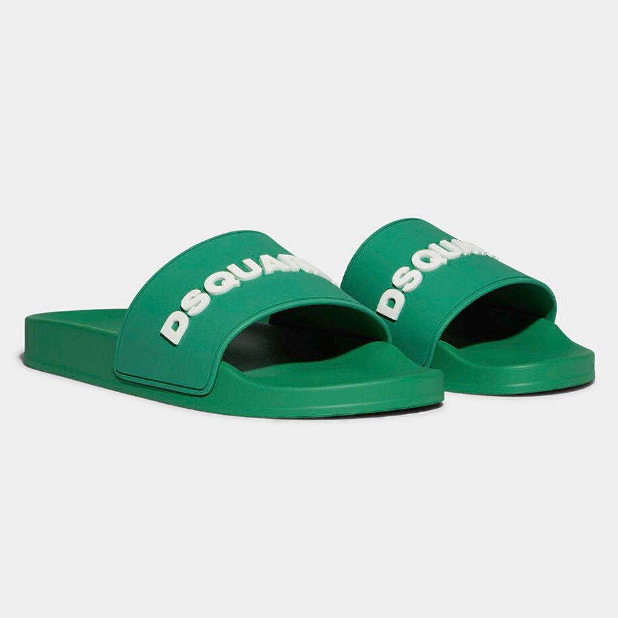 DSQUARED2 Logo Slides Verde