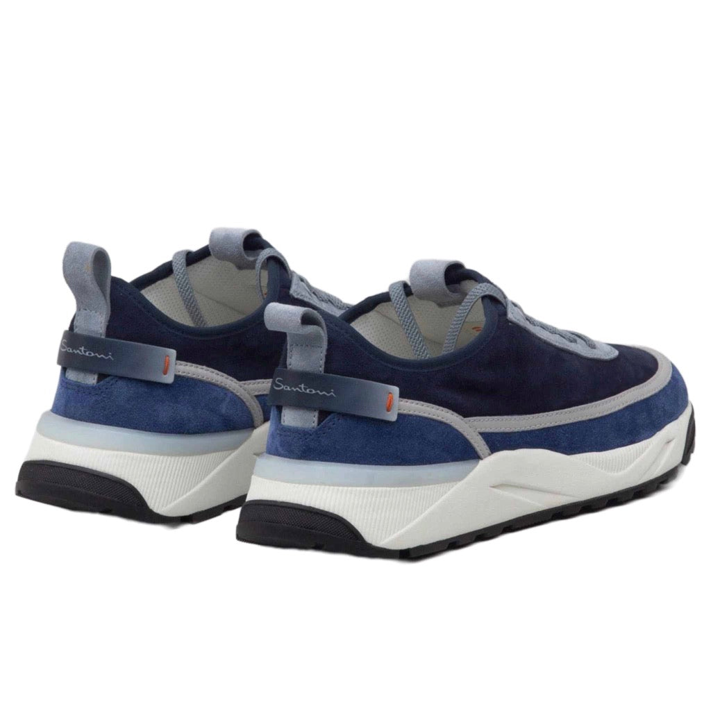 An artisanal rework centred around sporty influences, fusing comfort, style and functionality: this low-top sneaker is crafted from suede and is embellished with leather logo details. A chunky rubber running sole adds height whilst supporting the foot with every stride.