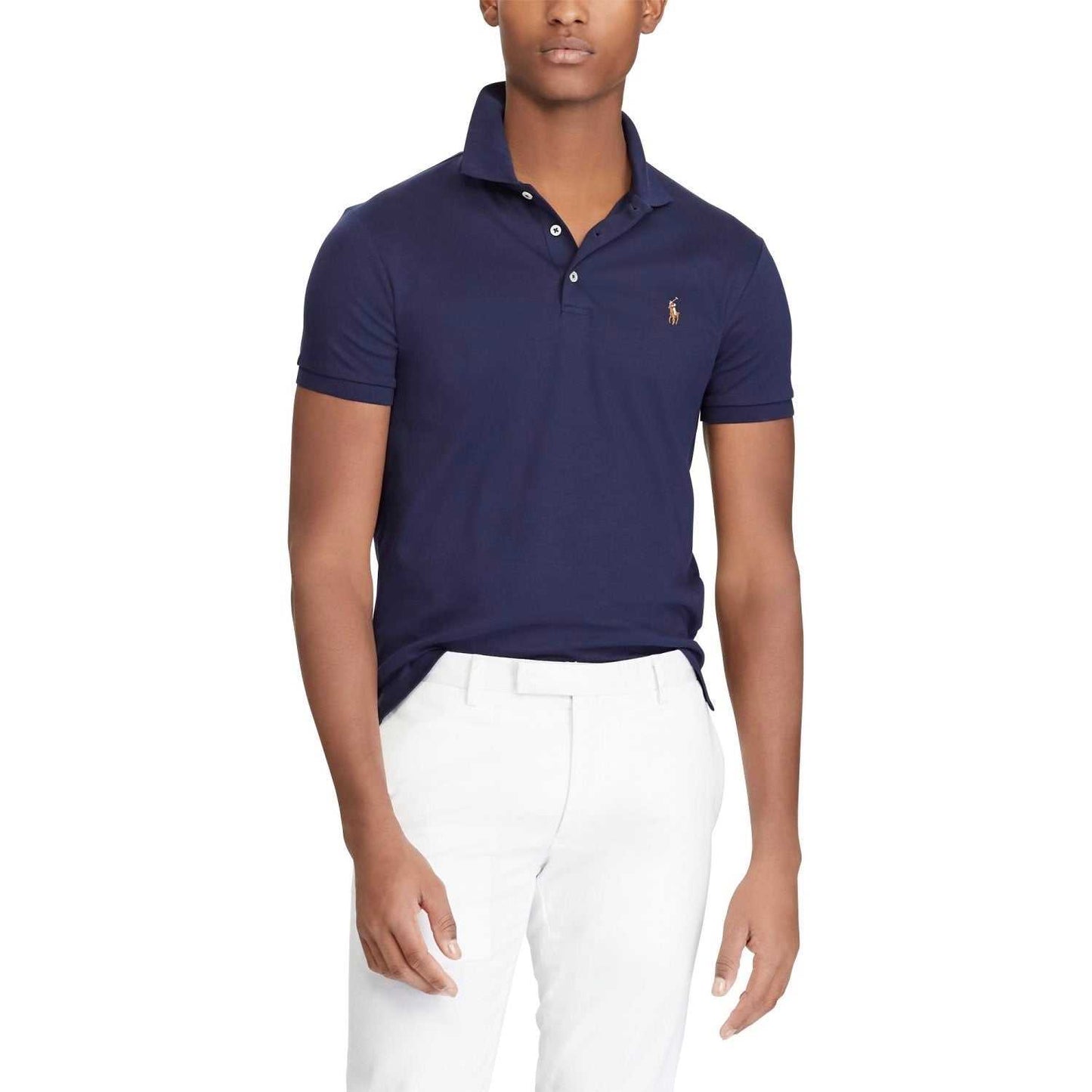 Short Sleeve Knit Refined Navy