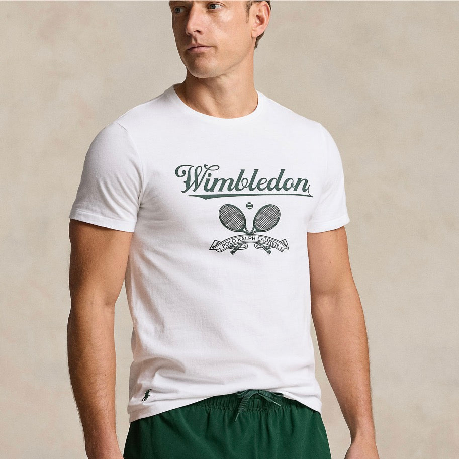 Part of our collection celebrating Wimbledon, this cotton jersey T-shirt features both the tournament’s logo and our signature embroidered Pony, along with tennis-inspired graphics.