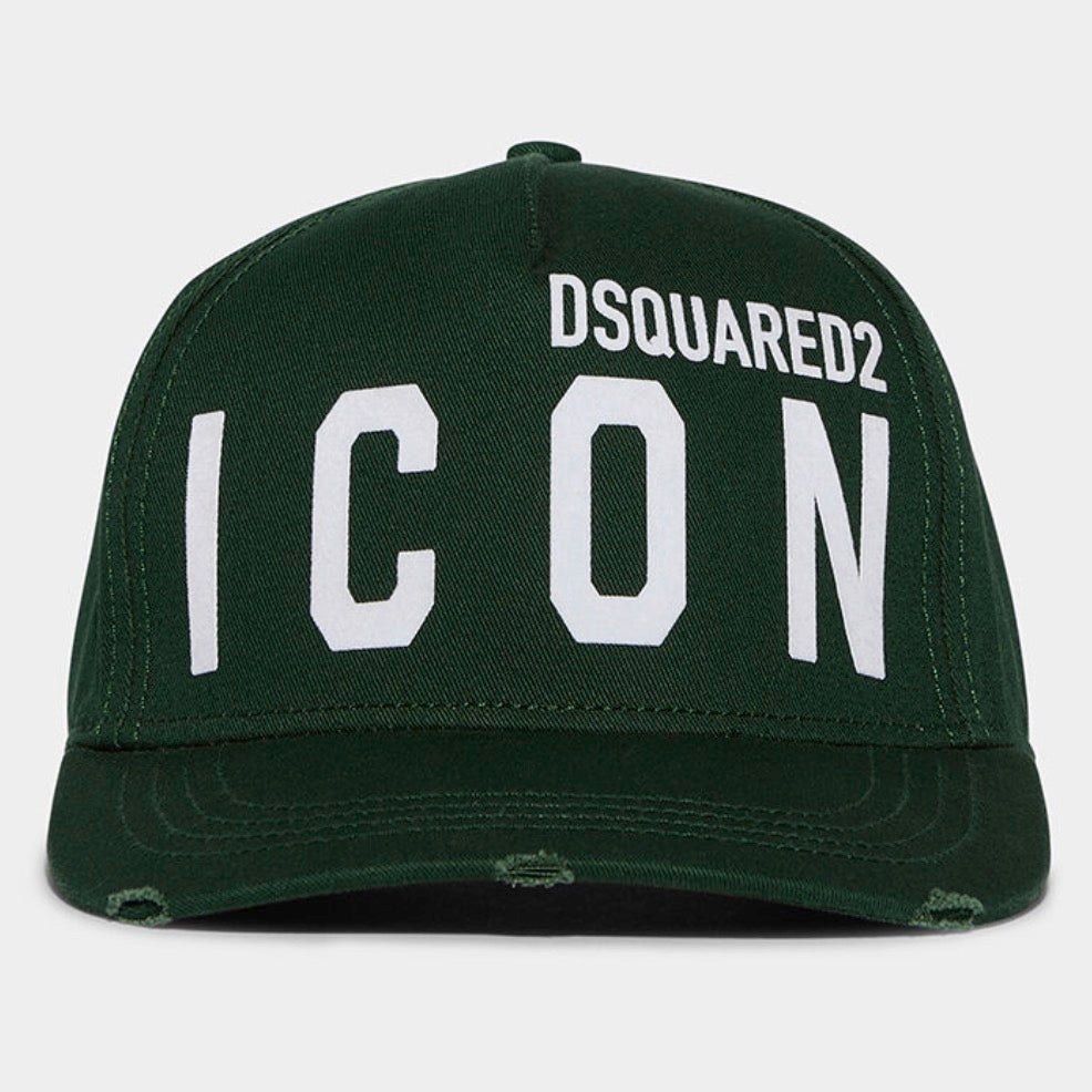 If you love elevated essentials, you need this Be Icon Baseball Cap. Featuring a bold Dsquared2 ‘ICON’ print on the front, you’re sure to turn heads with this cap. Plus, the slightly distressed fabric detail on the peak is perfect for adding a touch of streetwear style to a casual outfit – it’s super versatile. Finished with ‘DEAN & DAN CATEN’ embroidery on the back.