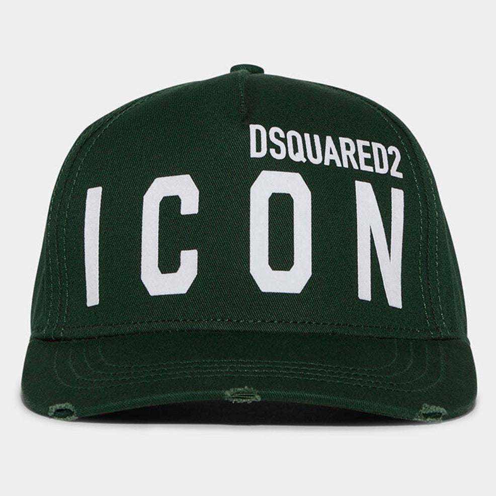 Be ICON Baseball Cap Verde Bosco+Bianco