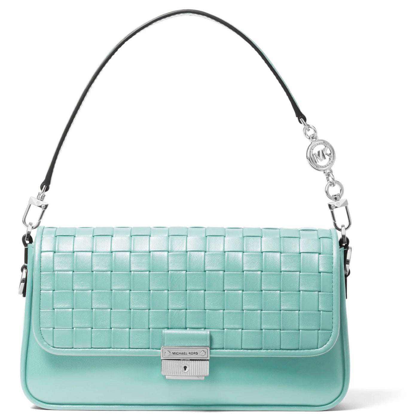 Defined by intricate woven detailing our Bradshaw shoulder bag captures a laid-back luxe sensibility. It’s crafted from soft leather with a push-and-lock closure that opens to a compact interior sized to seamlessly store your essentials. Wear it with a crisp button-down shirt and your favorite pair of jeans.