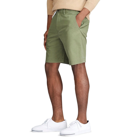 Extra stretch makes these cotton chino shorts even more comfortable to wear. Ralph Lauren partners with Better Cotton™ to improve cotton farming globally. Better Cotton trains farmers to use water efficiently, care for the health of the soil and natural habitats, reduce use of the most harmful chemicals, and implement the principles of decent work.