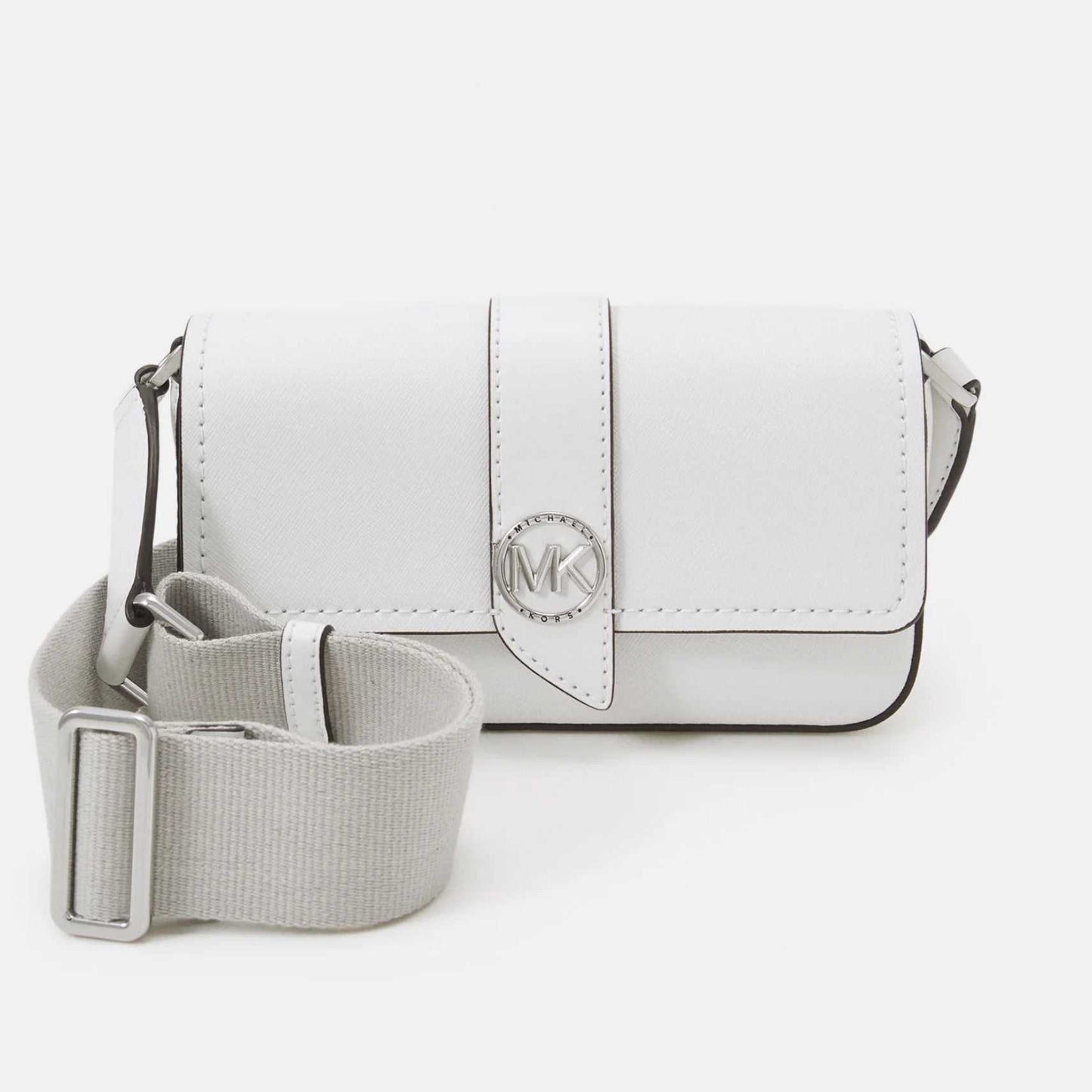 Greenwich XS Saffiano Leather Sling Optic White