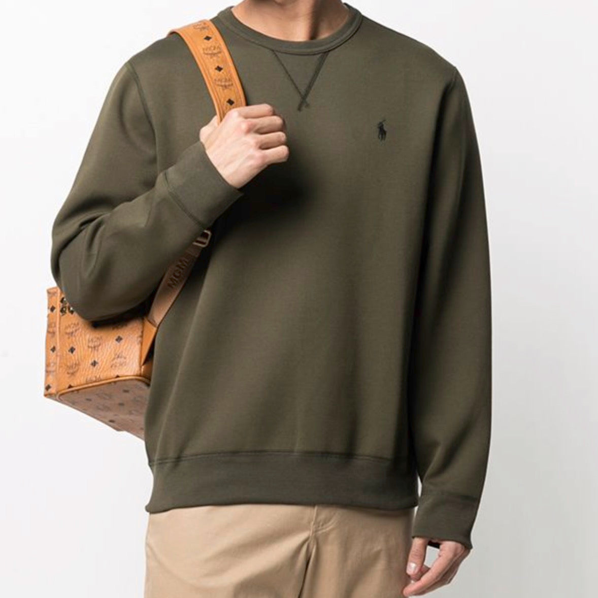 Cut from smooth double-knit fabric, this sweatshirt is a sporty Polo must-have.