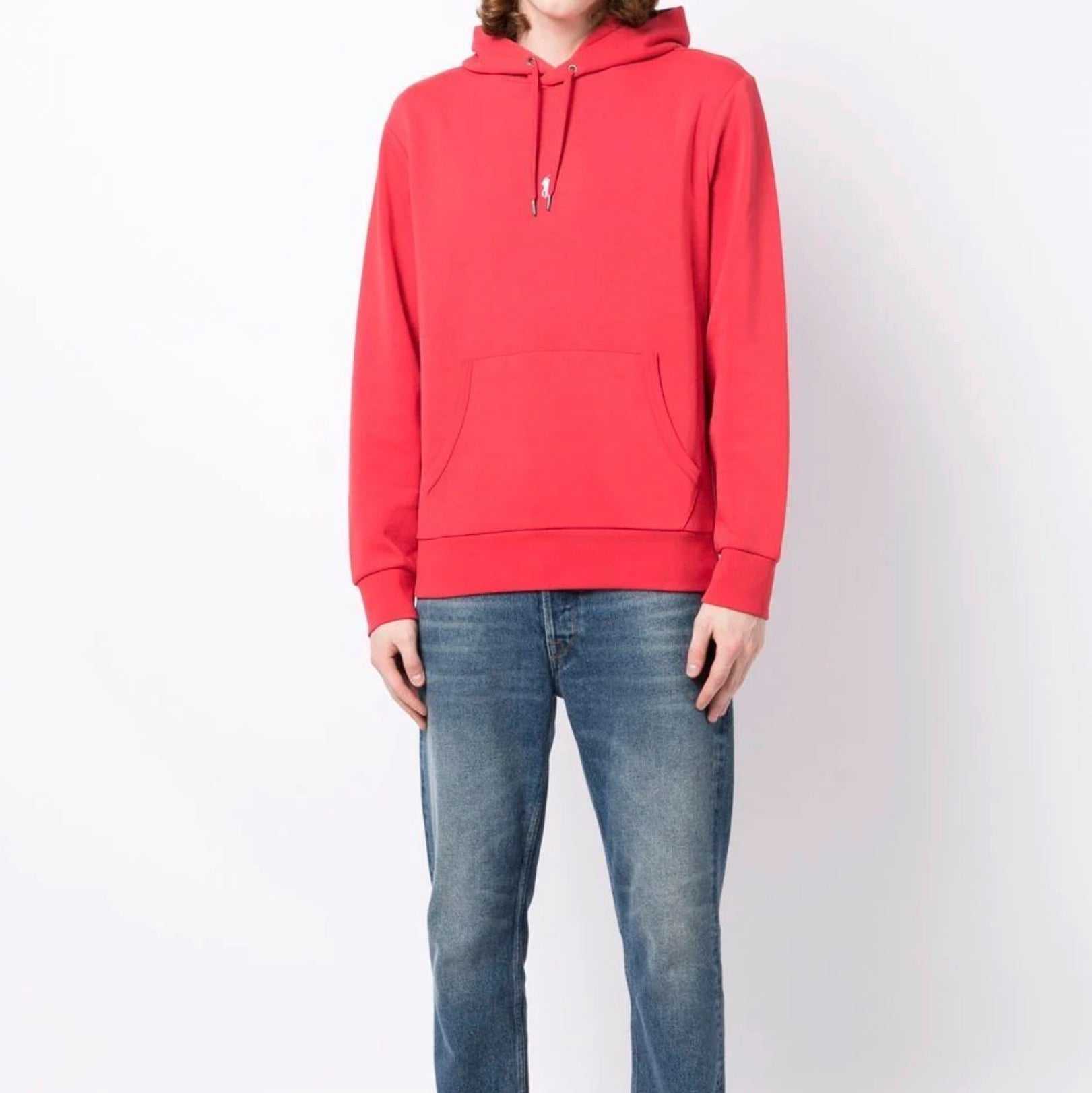 This hoodie is crafted from a smooth cotton blend and features our signature embroidered Pony at the front.