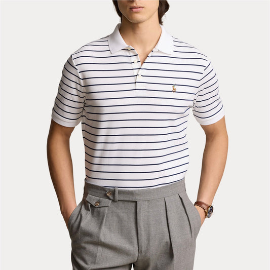 This striped version is made with luxe cotton interlock that features an ultrasoft finish.