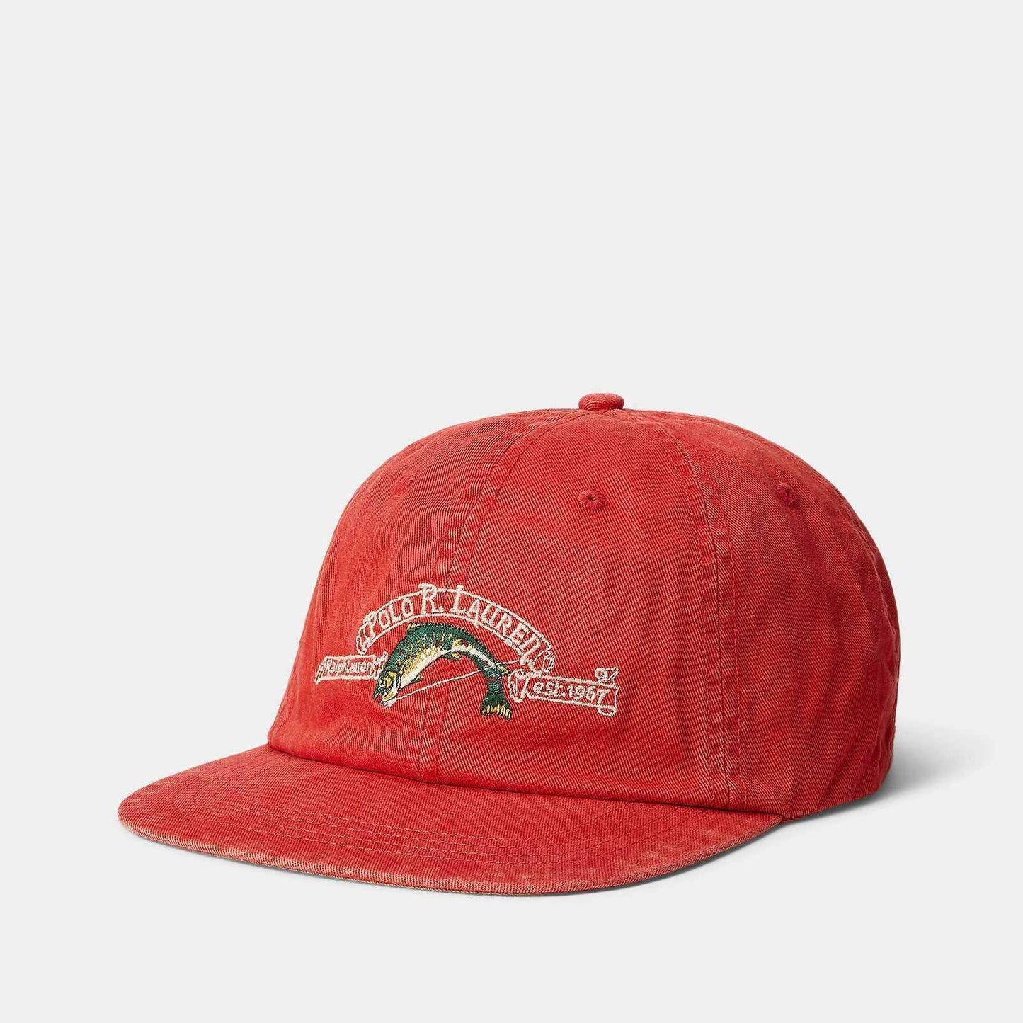 Inspired by the great outdoors, this cotton twill ball cap features a fish embroidered at the front and our signature woven logo label at the back.