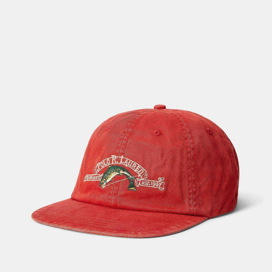 Inspired by the great outdoors, this cotton twill ball cap features a fish embroidered at the front and our signature woven logo label at the back.