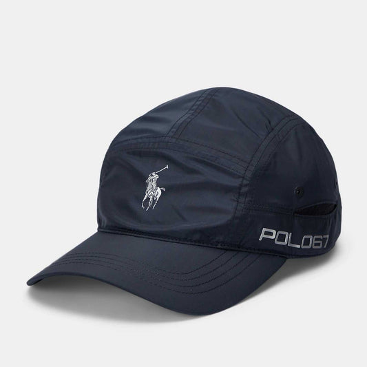 Ripstop Five-Panel Cap Polo Black