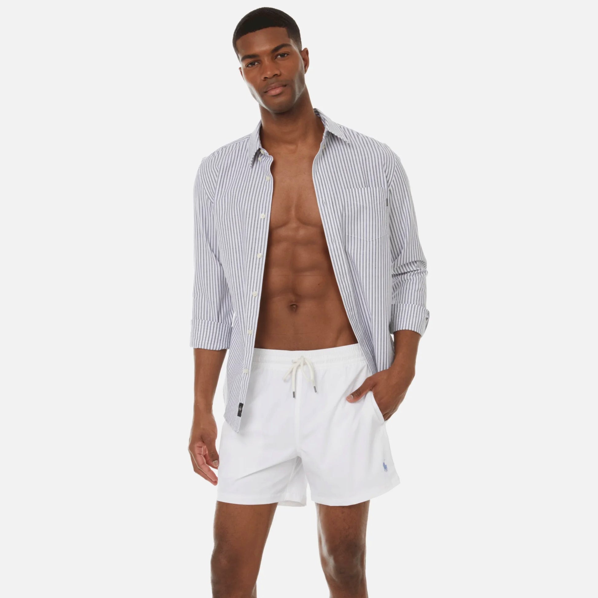 Polo Sylt BERMUDA AUS STRETCH TWILL - Shorts - whisper white/white -  Zalando.de
