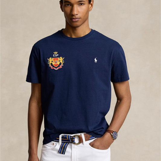 This T-shirt is crafted with soft cotton jersey and features a crest patch inspired by the flag of Spain.