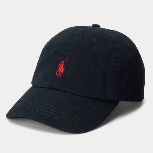 A must-have accessory for any casual weekend look, this classic ball cap with our signature embroidered pony and cotton chino fabric only gets better with wear. 