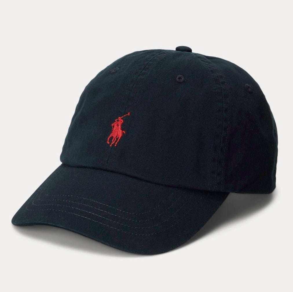 Sport Cap Hat Polo Black/RL 2000 Red