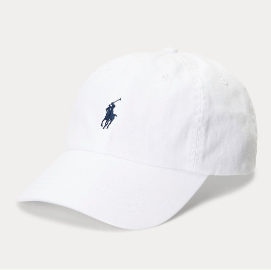 A must-have accessory for any casual weekend look, this classic ball cap with our signature embroidered pony and cotton chino fabric only gets better with wear.